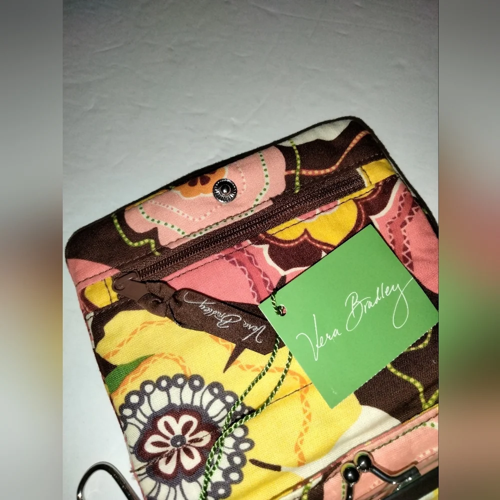 Vera Bradley (Multicolored) Floral One for the Money Buttercup Wallet (NEW-NWT)